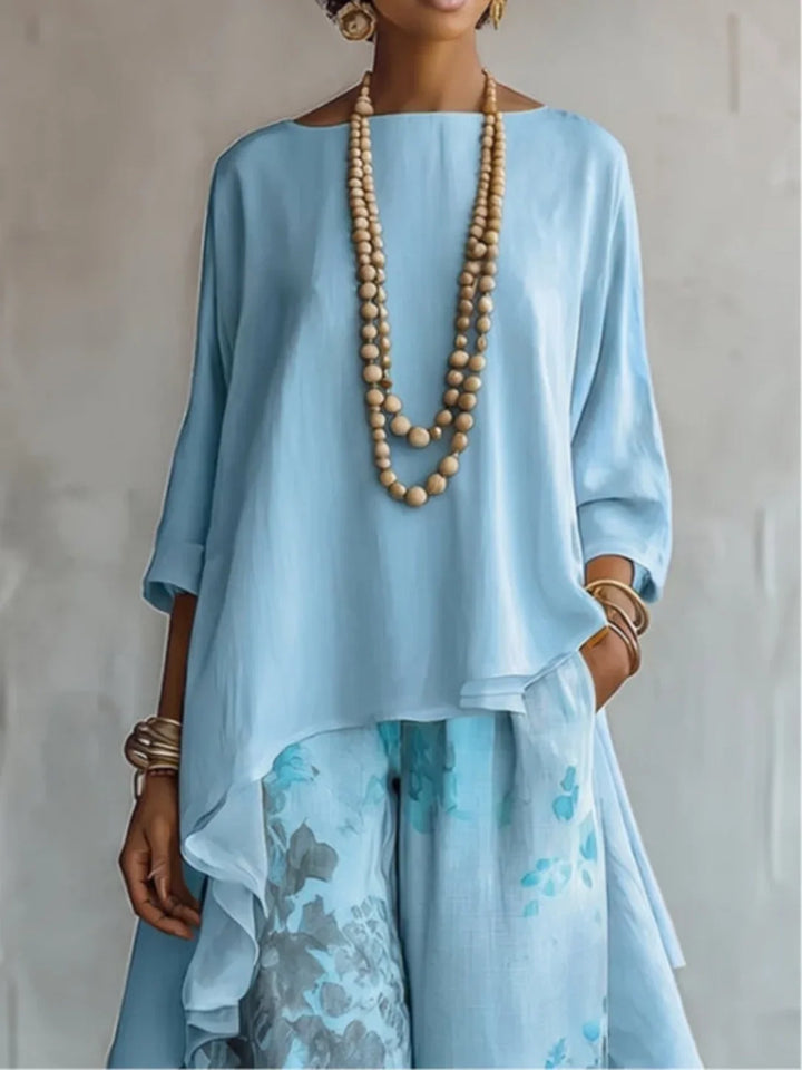 Serafina | Asymmetrical Fluid Floral Set