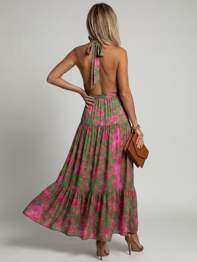 Anouska | Draped Halter Midi Dress