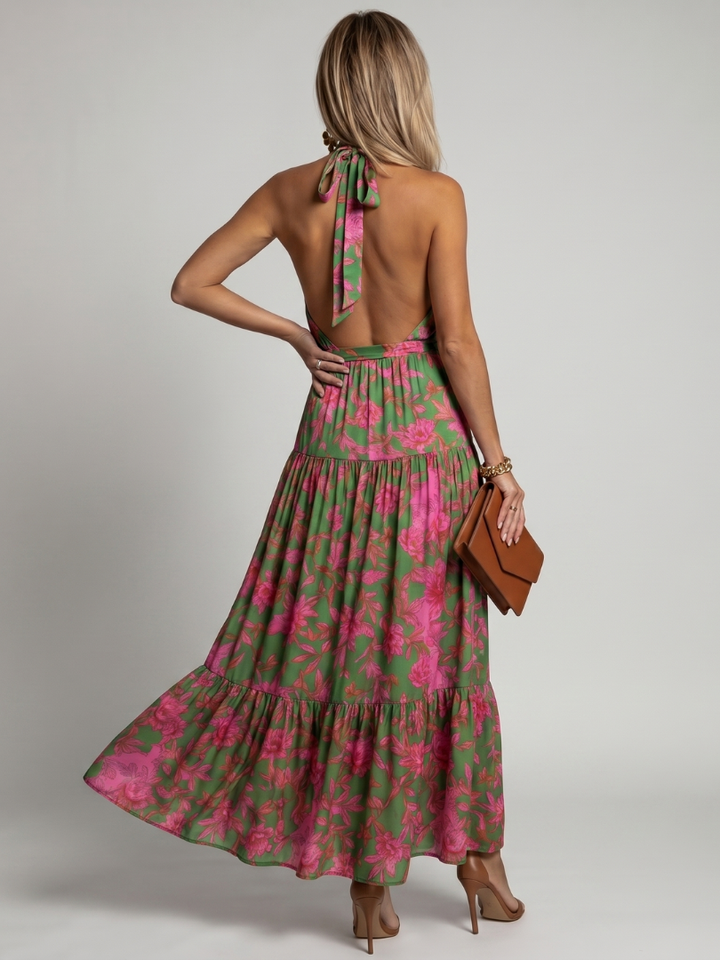 Anouska | Draped Halter Midi Dress