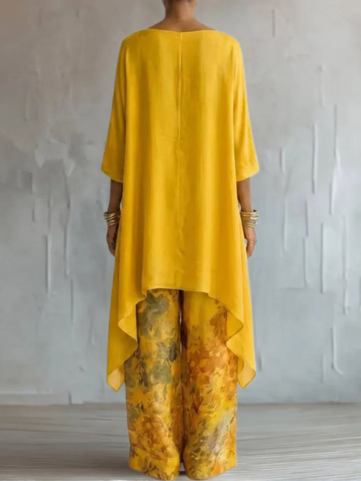 Serafina | Asymmetrical Fluid Floral Set