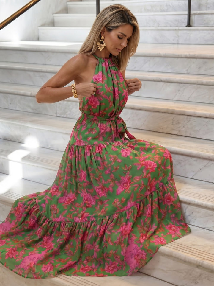 Anouska | Draped Halter Midi Dress