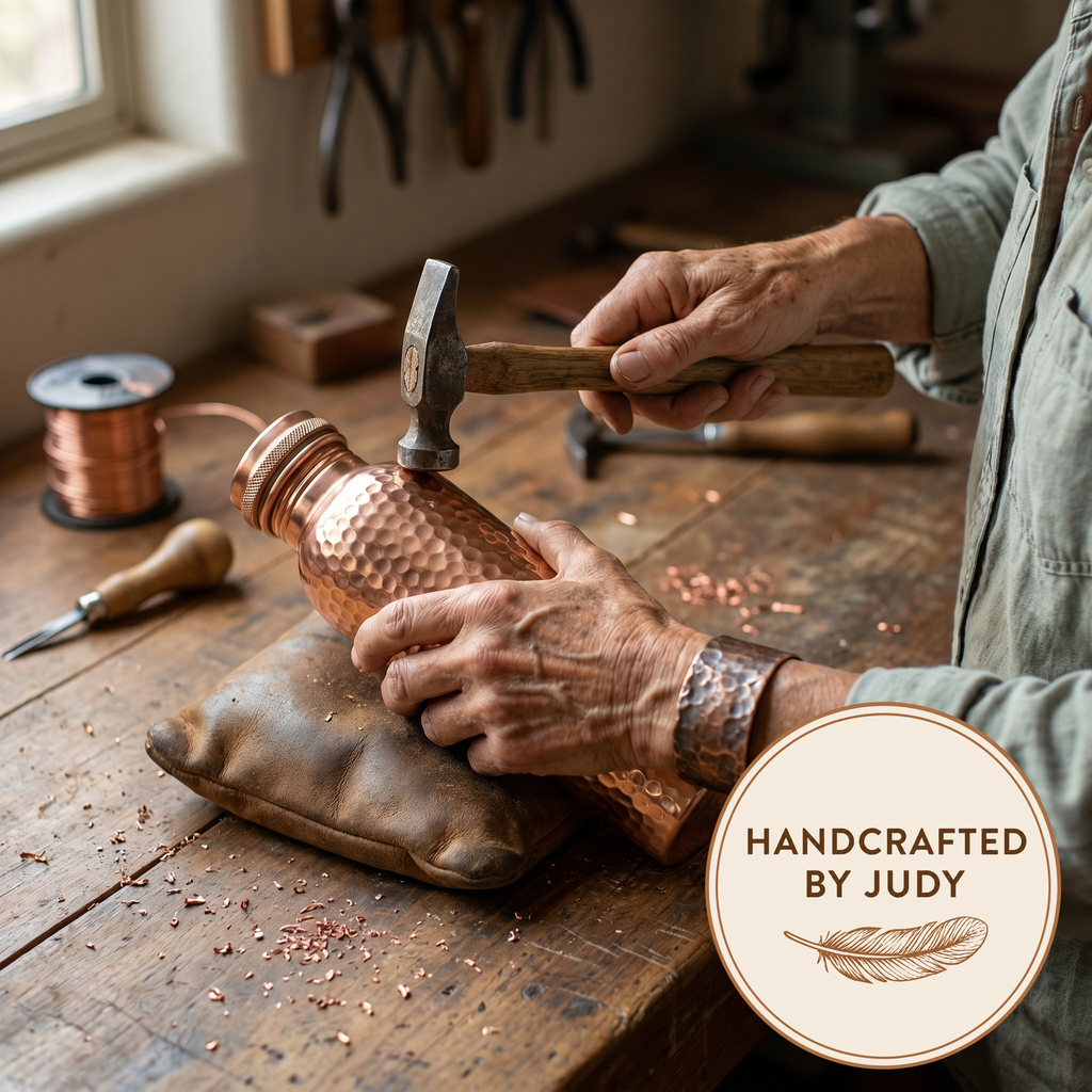 Whitney | Hand-Hammered Pure Copper Water Bottle