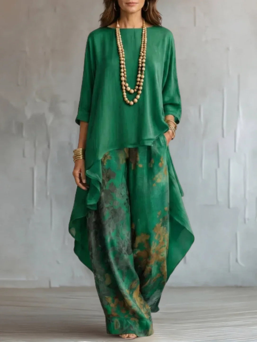 Serafina | Asymmetrical Fluid Floral Set