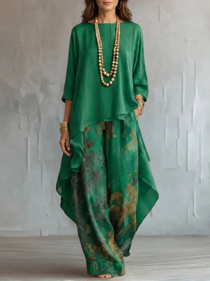 Serafina | Asymmetrical Fluid Floral Set