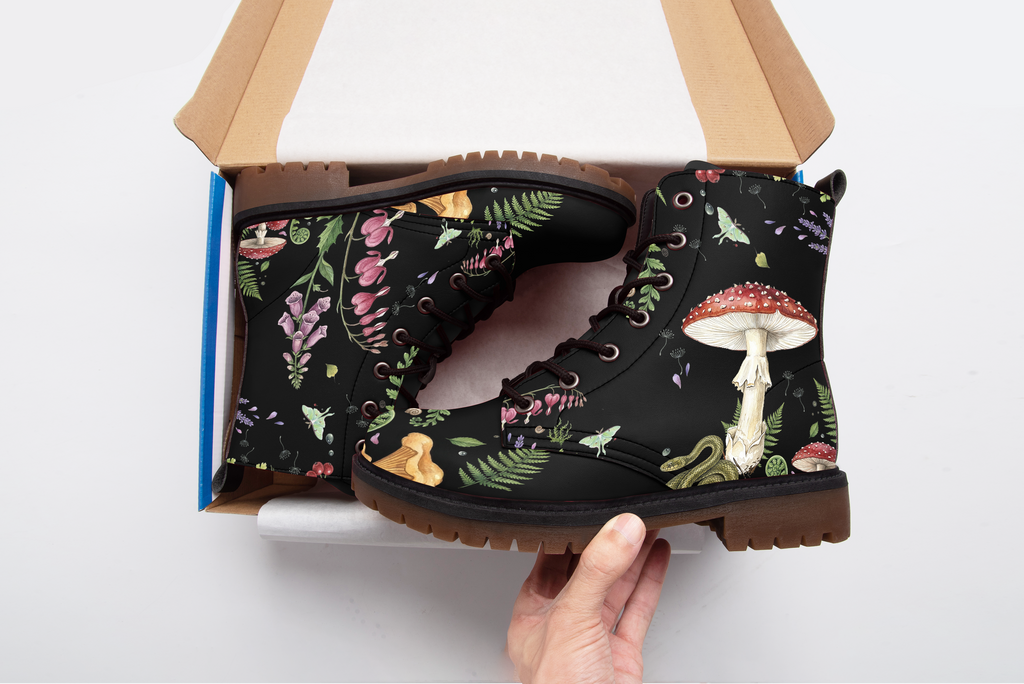 Digitalis Leather Boots