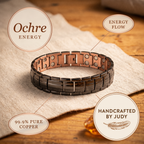 Simone | Two-Tone Oxidized Copper Cuff Bracelet
