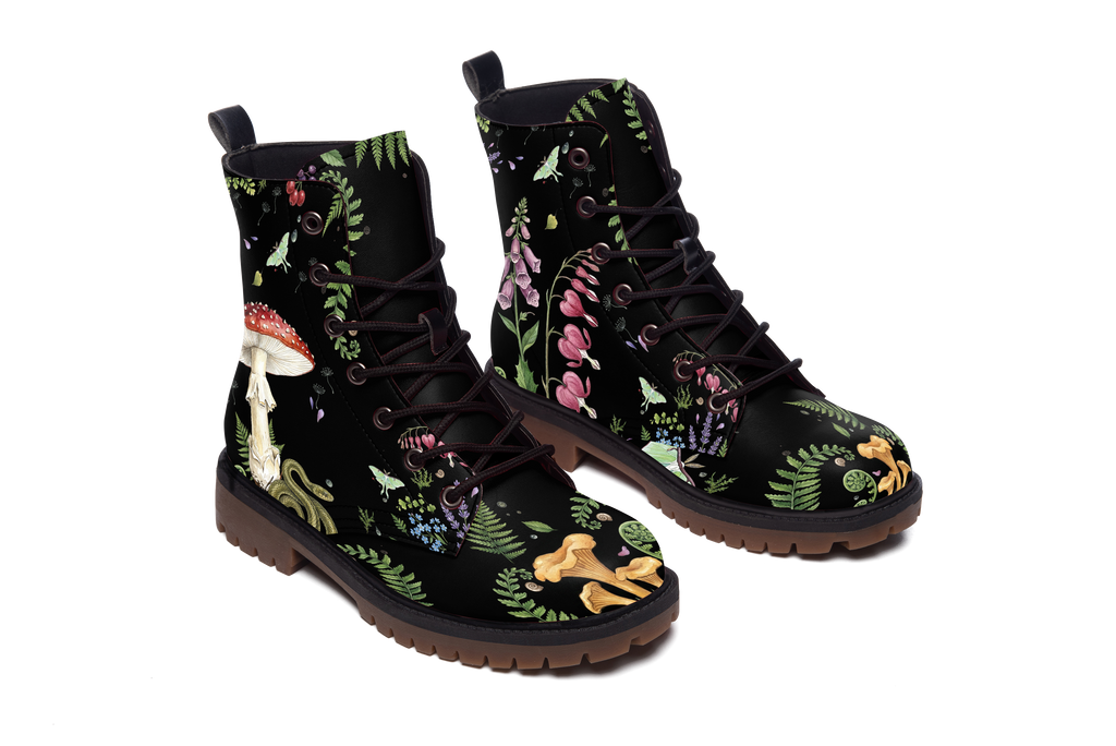 Digitalis Leather Boots