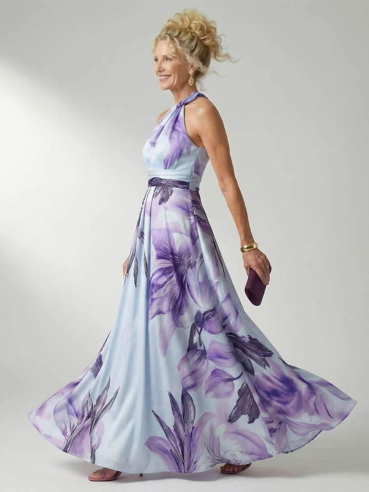 Verlaine | Light Floral Maxi Dress
