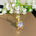 White Gold Cubic Zirconia Pendant Necklace