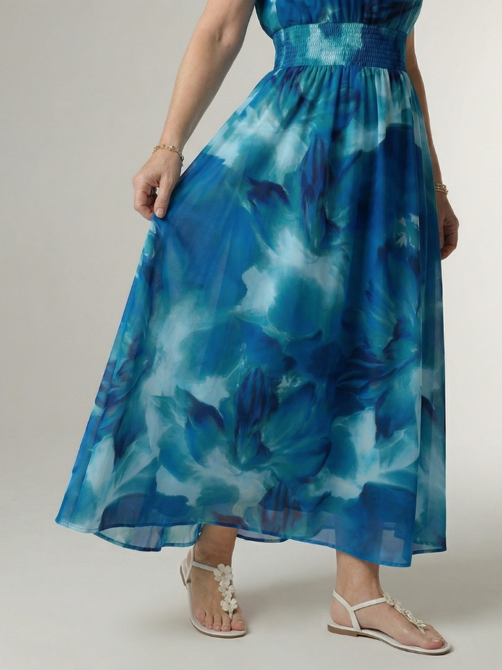 Cataleya | Gathered Halter Midi Dress