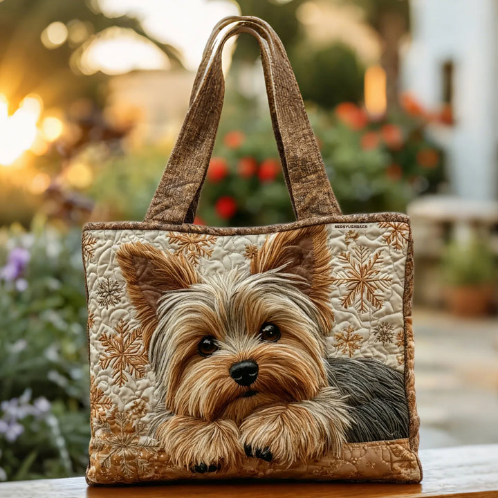 Nora | Quilted Appliqué Tote Bag