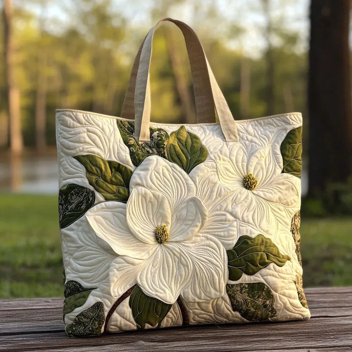 Nora | Quilted Appliqué Tote Bag