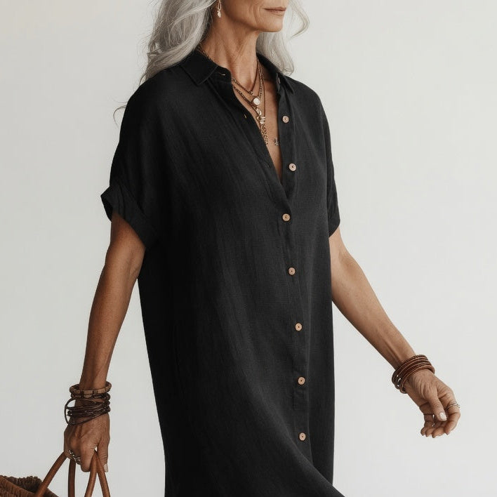 Camille | Midi Shirt Dress