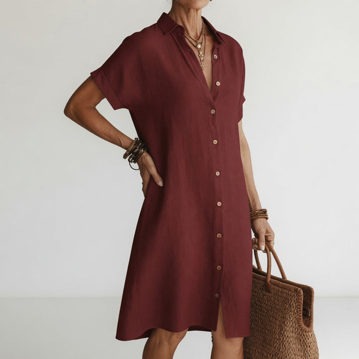 Camille | Midi Shirt Dress