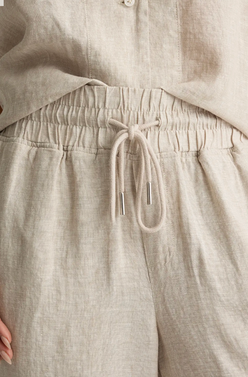 100% European Linen Wide Leg Pants