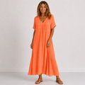 Violet | Flowing V-Neck Maxi Dress