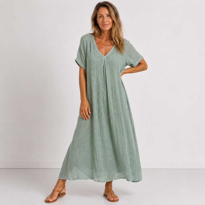 Violet | Flowing V-Neck Maxi Dress