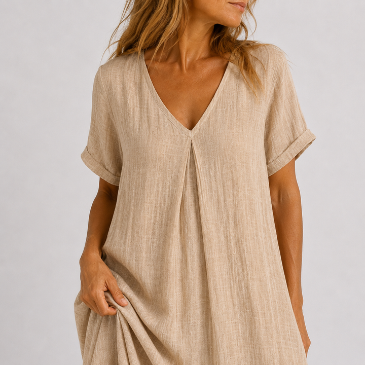 Violet | Flowing V-Neck Maxi Dress