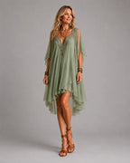 Colleen | Layered Boho Mini Dress