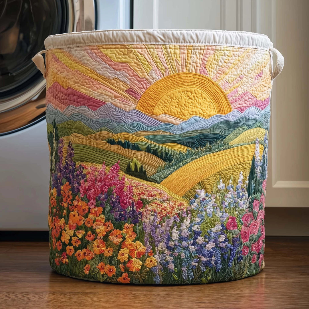 Elsie | Quilted Sheep Laundry Basket