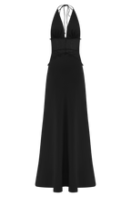 Dinah Lace And Satin Maxi Dress - Black