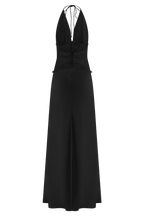Dinah Lace And Satin Maxi Dress - Black