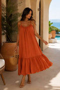 Solea | Flounced Midi Dress
