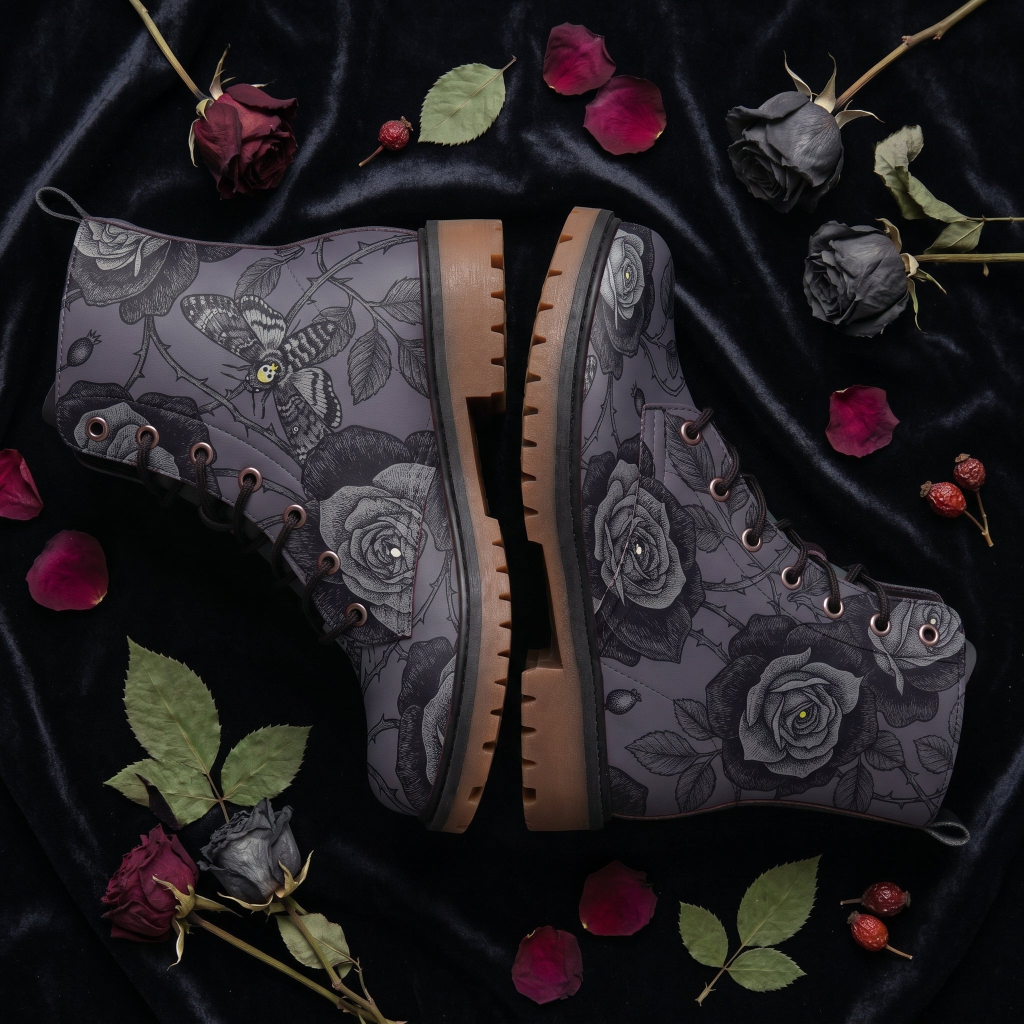 Acherontia Leather Boots