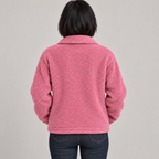 MOIRA™ - Relaxed Fit Fleece Jacket — Pink — back view