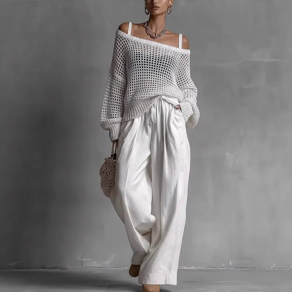 Claribel | Off-Shoulder Wide-Leg Set