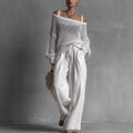Claribel | Off-Shoulder Wide-Leg Set
