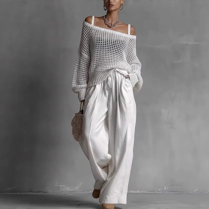 Claribel | Off-Shoulder Wide-Leg Set