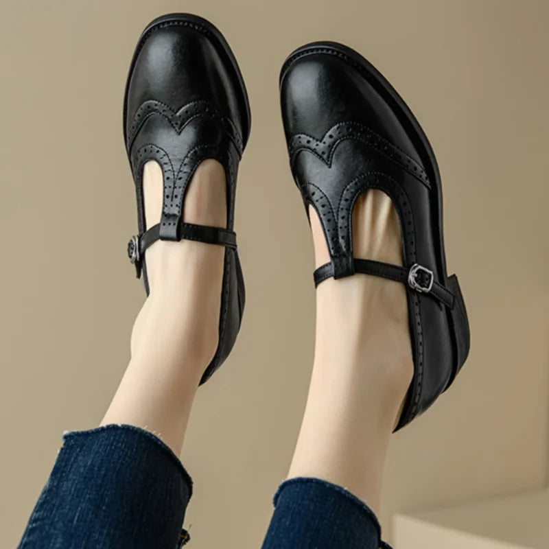 Amara | Elegant T-Strap Mary Janes