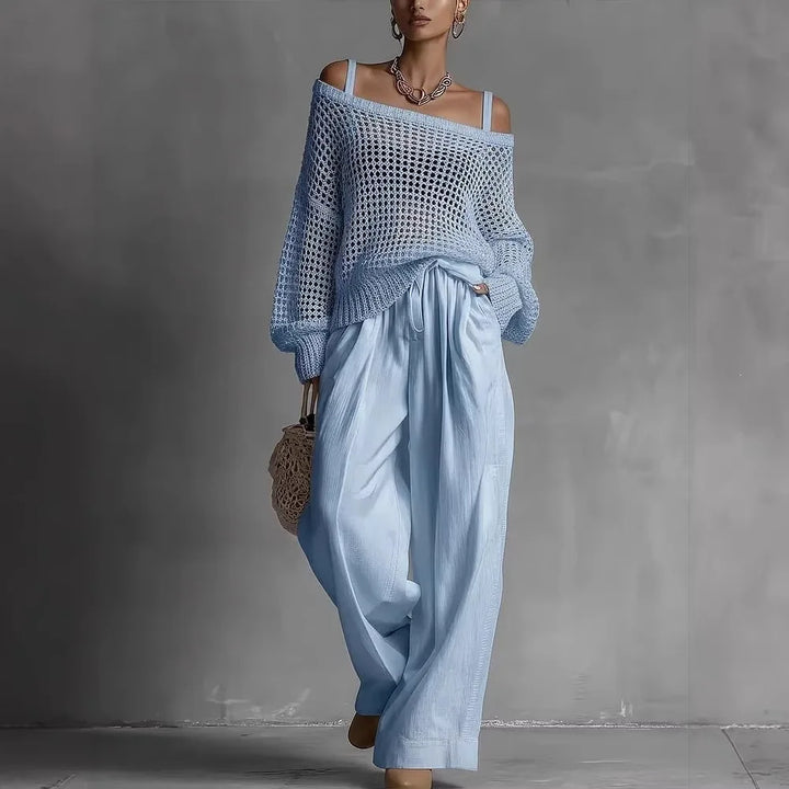 Claribel | Off-Shoulder Wide-Leg Set