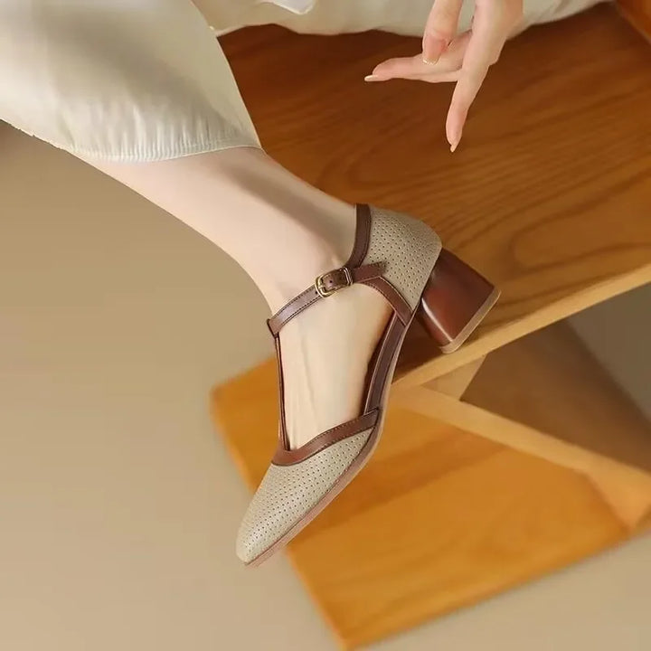 Isava | Vintage Comfort Mid Heel Shoes