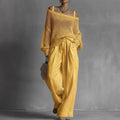 Claribel | Off-Shoulder Wide-Leg Set