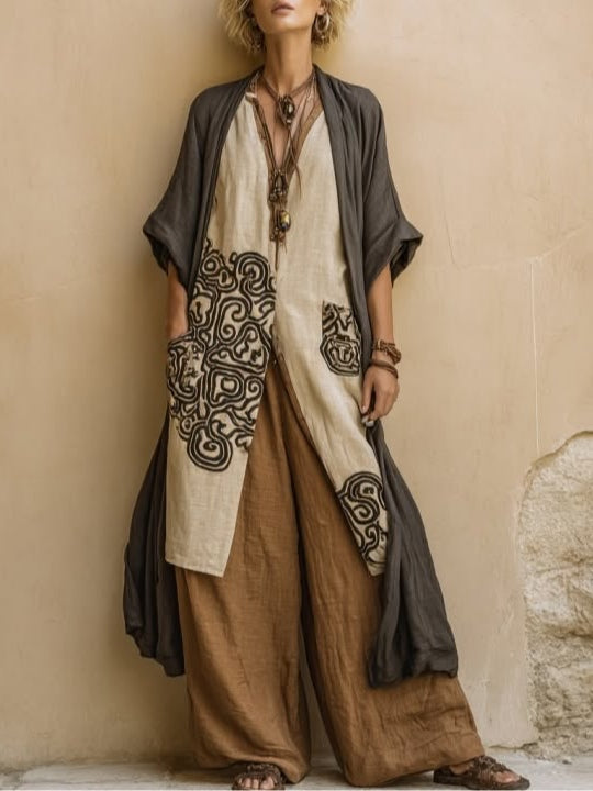 Alessia | Complete Bohemian Long Embroidered