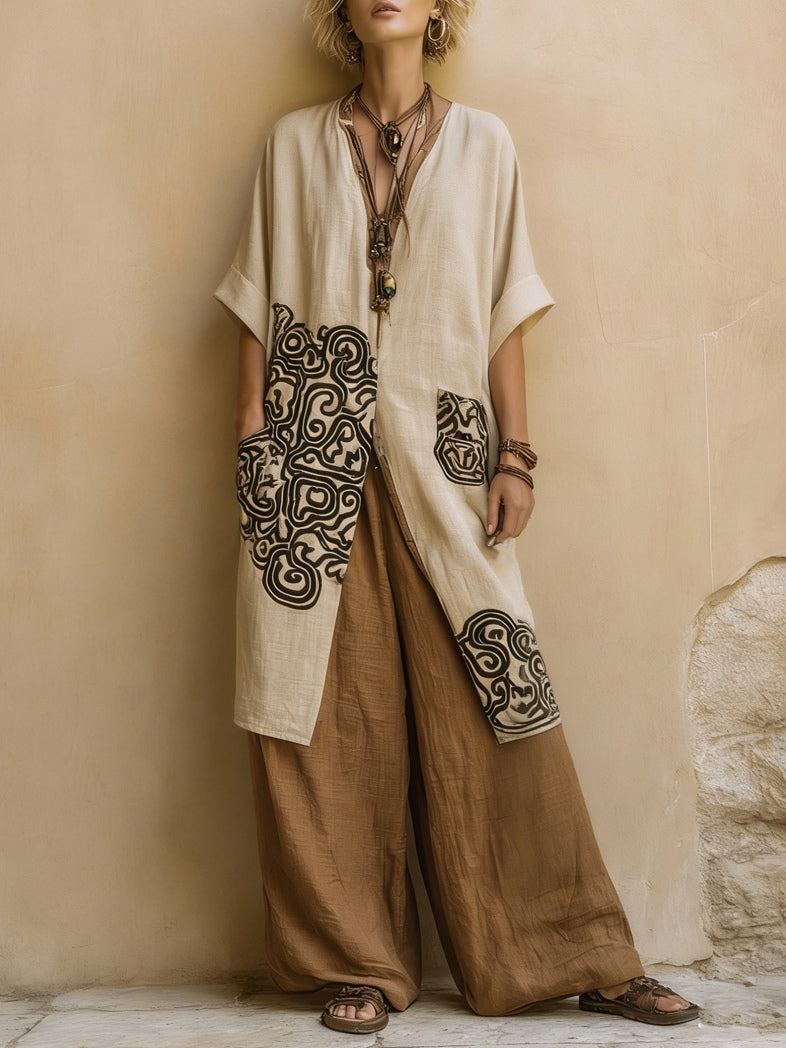 Alessia | Complete Bohemian Long Embroidered