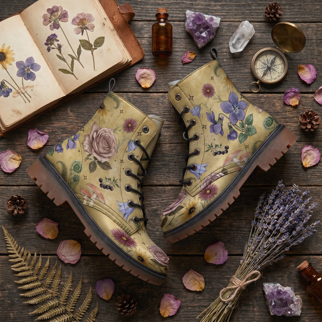 Herbarium Leather Boots