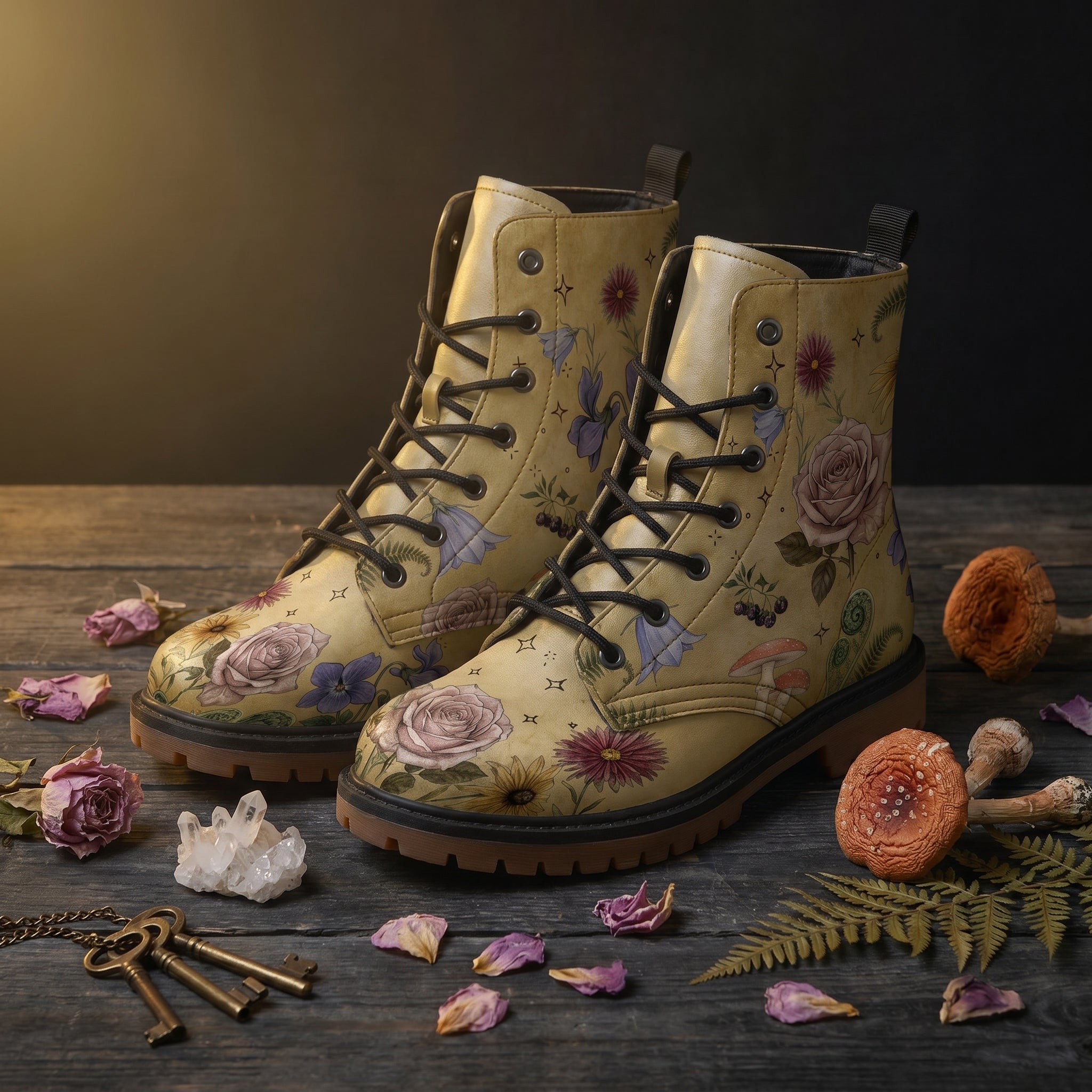 Herbarium Leather Boots