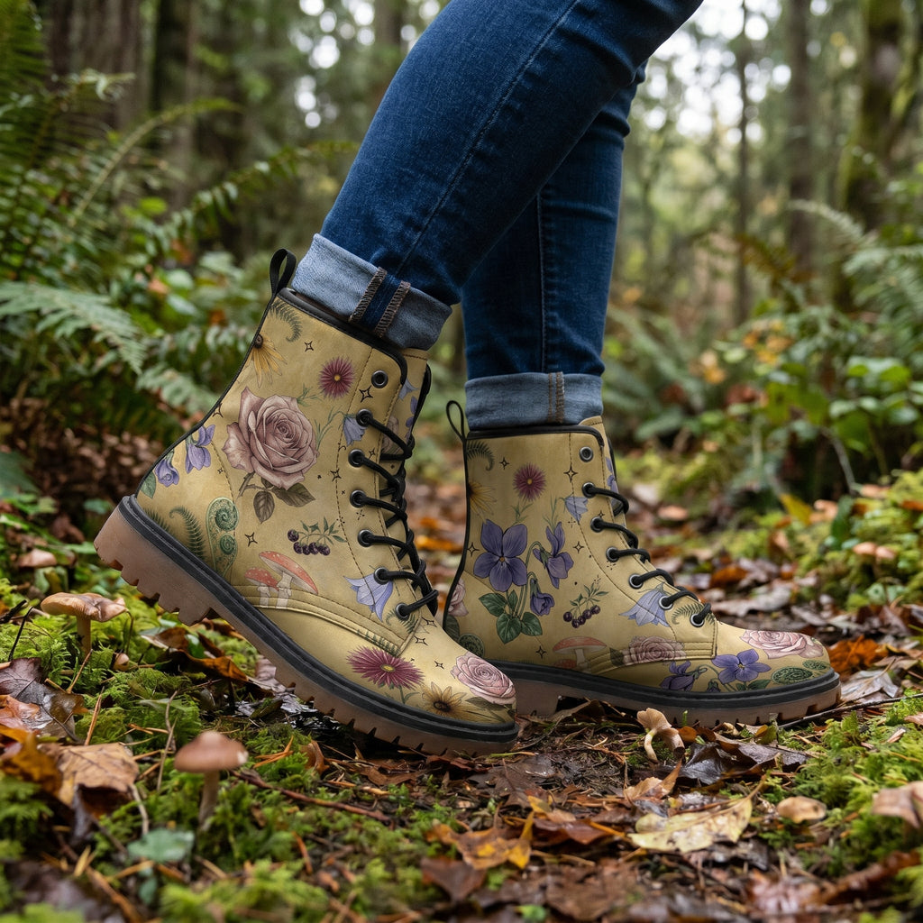 Herbarium Leather Boots