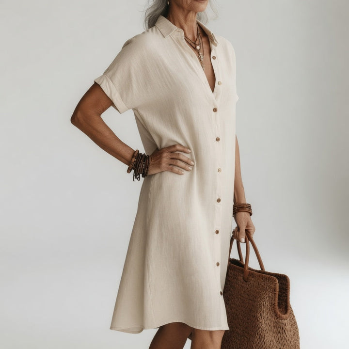 Camille | Midi Shirt Dress