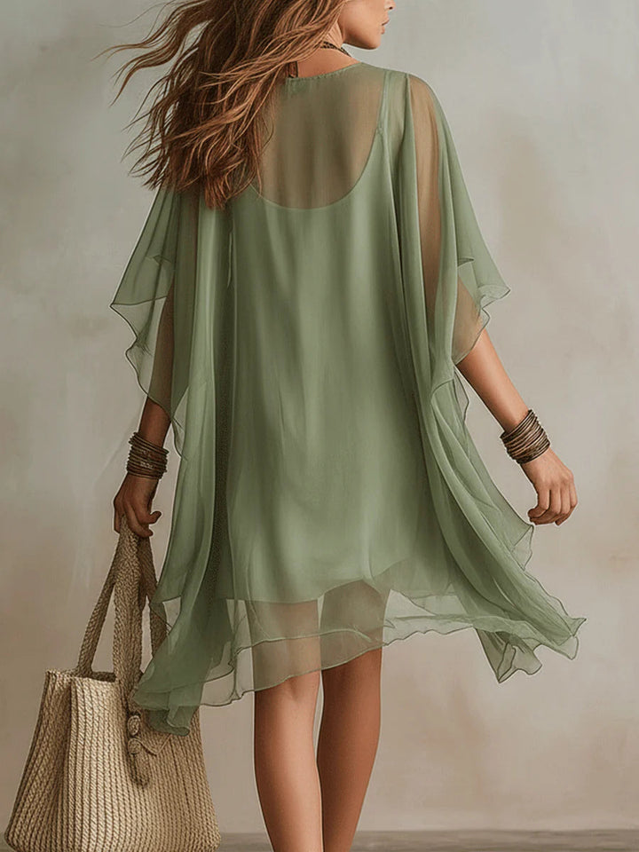 Colleen | Layered Boho Mini Dress