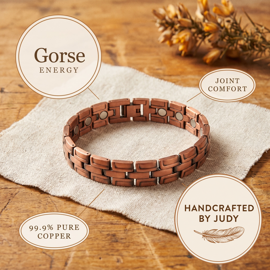 Leilani | Brick-Pattern Copper Link Bracelet
