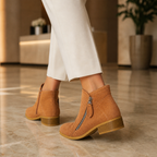 Anna Cushioned Comfort Ankle Boots - brown - lifestyle view 3