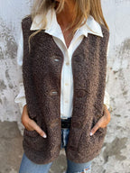 Hallie | Button-Up Pocket Vest