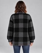 ERMI™ - Casual Plaid Button Down Long Sleeve Jacket