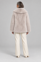 WEENA™ - Classy Long Sleeve Collared Fuzzy Coat