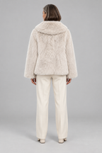 WEENA™ - Classy Long Sleeve Collared Fuzzy Coat