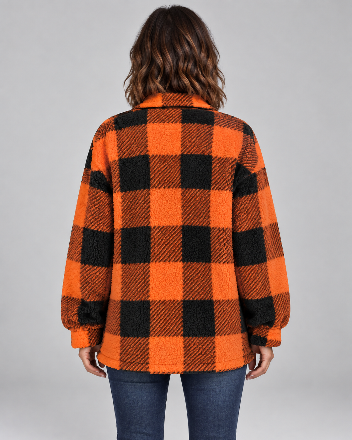 ERMI™ - Casual Plaid Button Down Long Sleeve Jacket